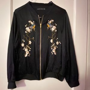 Zara women satin jacket